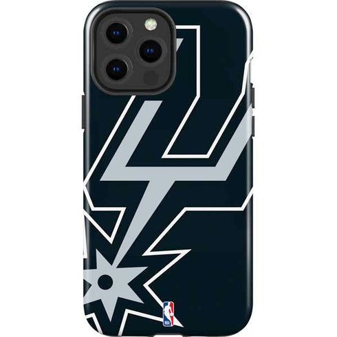 NBA San Antonio Spurs Large Logo iPhone 15 Pro Max Impact Case